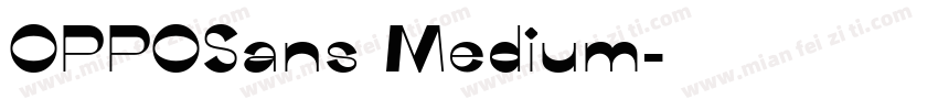 OPPOSans Medium字体转换